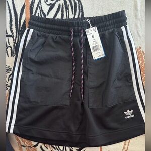 Adidas Women's Black Skirt with White Accents
